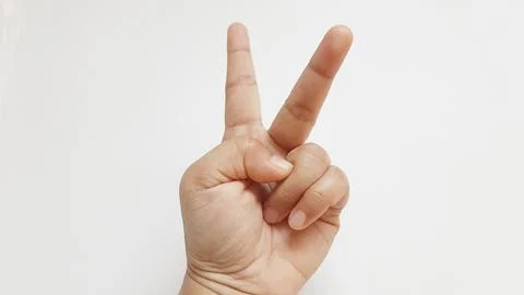 Hand human expression gestures doodle Stock Photos