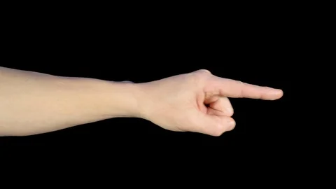 Hand human index finger at points on that the. Stock Footage 120291225
