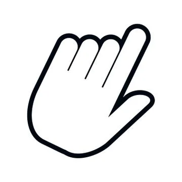 Hand human pointer index Stock Illustration