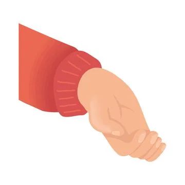 Hand human receiving Stock Illustration
