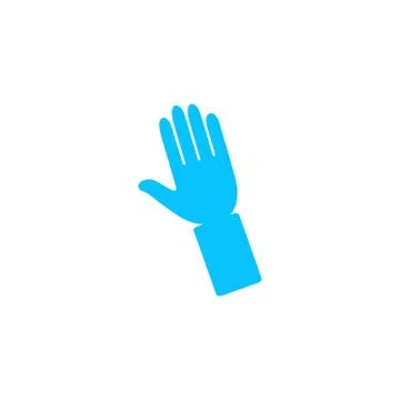 Hand icon flat. Stock Illustration