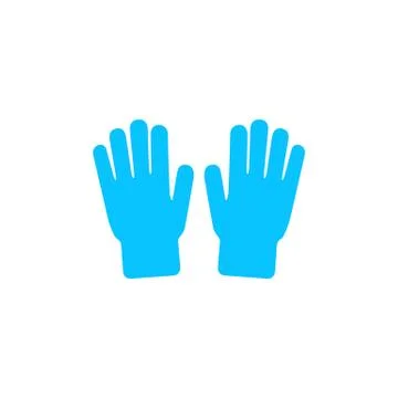 Hand icon flat Stock Illustration