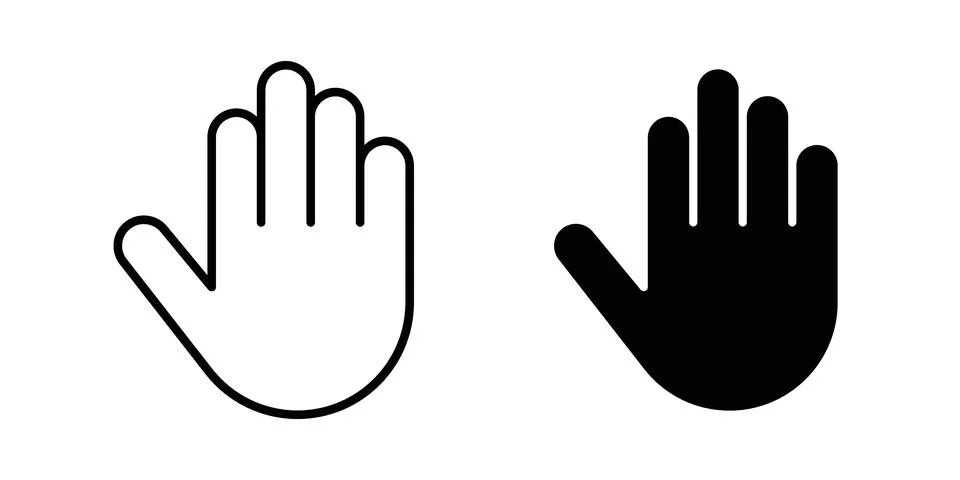 Hand icon graphic element. web icon set Stock-Illustration