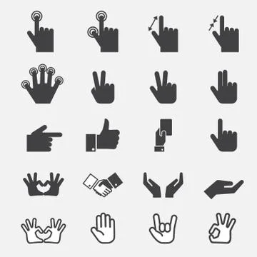 Hand icon Stock Illustration