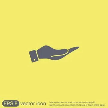 Hand icon Illustrazione stock