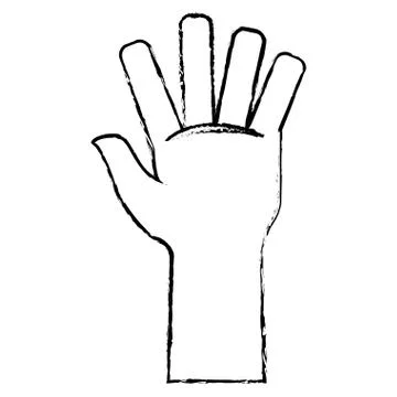 Hand icon image Illustrazione stock