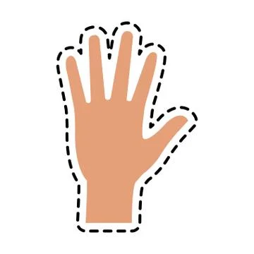 Hand icon image Illustrazione stock