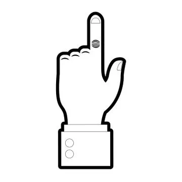 Hand icon image Stock Illustration