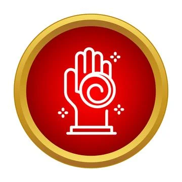 Hand icon making magic spell ritual gesture Stock-Illustration