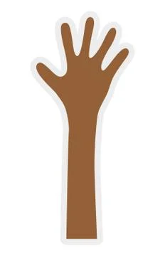 Hand icon. Palm design. Vector graphic Stockillustratie