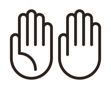 Hand icon set Stock Illustration