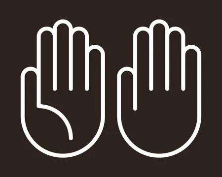 Hand icon set Stock Illustration