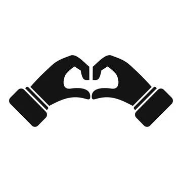 Hand icon simple vector. Finger hold Stock Illustration