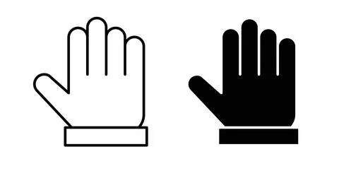 Hand icon symbol. Flat Vector illustration 스톡 일러스트