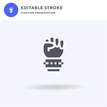 Hand icon vector, filled flat sign, solid pictogram isolated on white, logo i Stockillustratie
