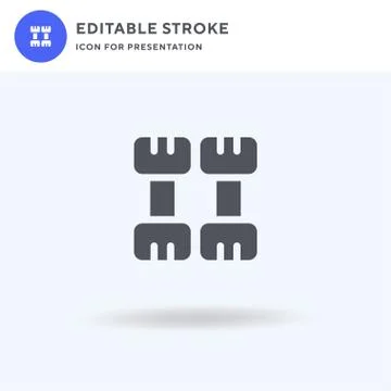 Hand icon vector, filled flat sign, solid pictogram isolated on white, logo Stock Illustration