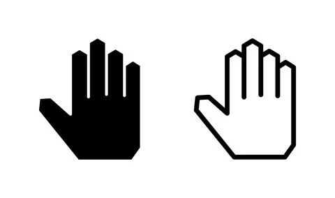 Hand icon vector. hand symbols. palm 스톡 일러스트