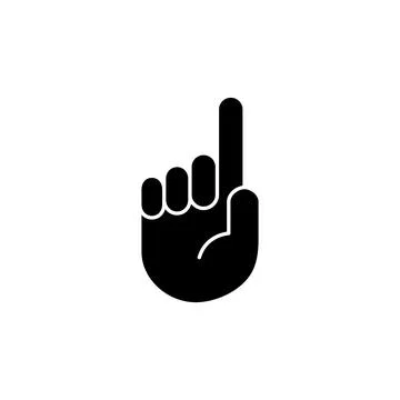 Hand icon vector. hand vector icon, palm Stock Illustration