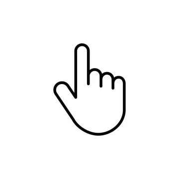 Hand icon vector. hand vector icon, palm Stock Illustration