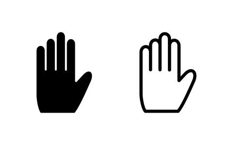 Hand icon vector illustration. hand sign and symbol. hand gesture Stock Illustration