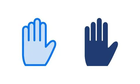 Hand icon vector illustration. hand sign and symbol. hand gesture Illustrazione stock