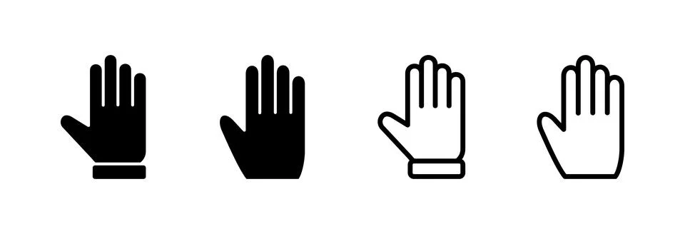 Hand icon vector illustration. hand sign and symbol. hand gesture Illustrazione stock