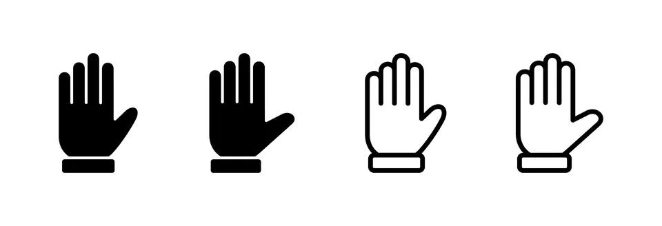 Hand icon vector illustration. hand sign and symbol. hand gesture Stock Illustration