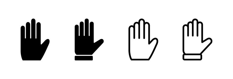Hand icon vector illustration. hand sign and symbol. hand gesture Stock Illustration