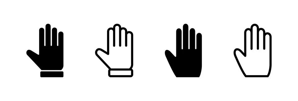 Hand icon vector illustration. hand sign and symbol. hand gesture Stock Illustration
