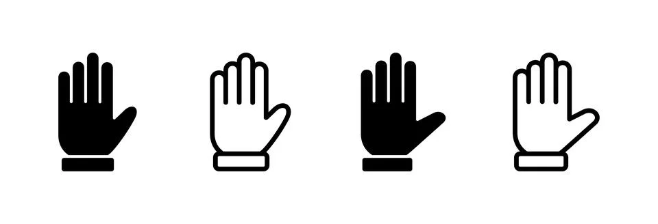Hand icon vector illustration. hand sign and symbol. hand gesture Stockillustratie