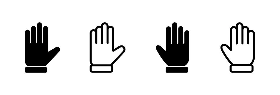 Hand icon vector illustration. hand sign and symbol. hand gesture Stockillustratie