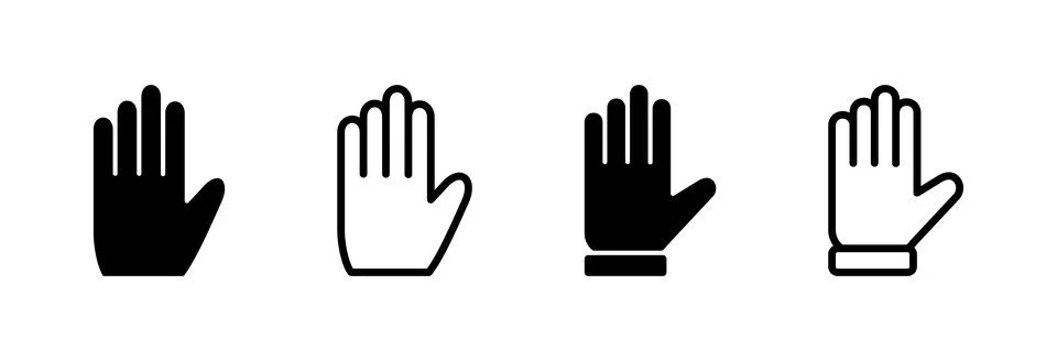 Hand icon vector illustration. hand sign and symbol. hand gesture 库存插图