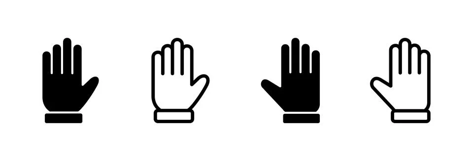 Hand icon vector illustration. hand sign and symbol. hand gesture Stock Illustration