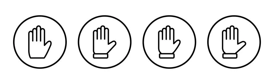 Hand icon vector illustration. hand sign and symbol. hand gesture Stock Illustration