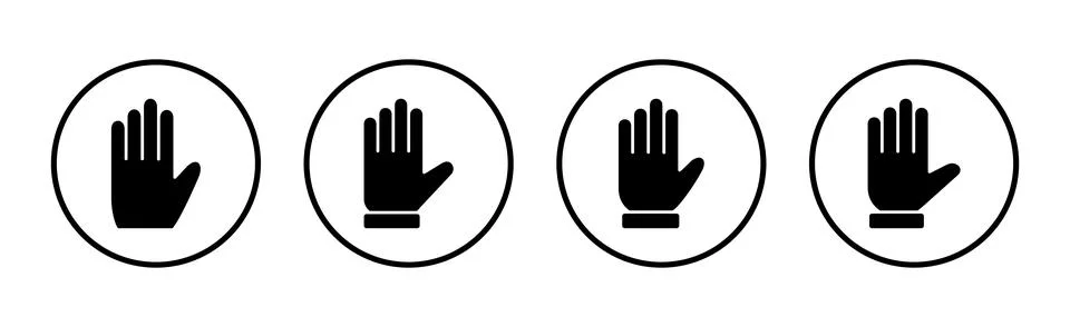 Hand icon vector illustration. hand sign and symbol. hand gesture Stock Illustration