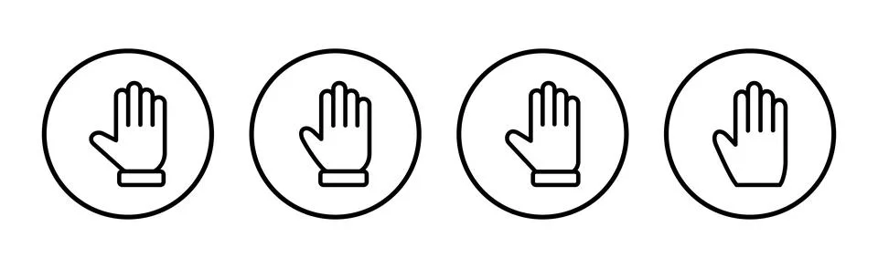 Hand icon vector illustration. hand sign and symbol. hand gesture Stock Illustration