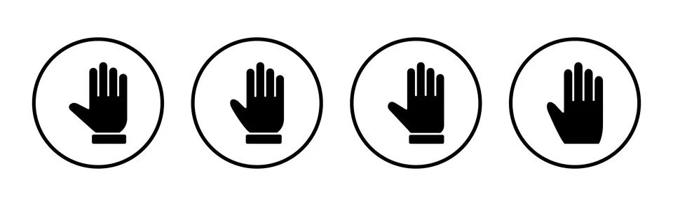 Hand icon vector illustration. hand sign and symbol. hand gesture Stock Illustration