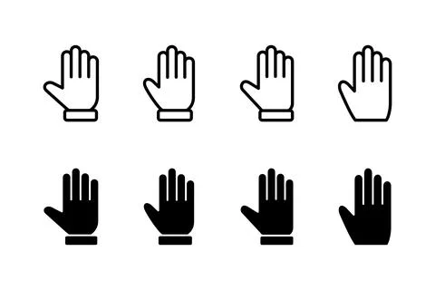 Hand icon vector illustration. hand sign and symbol. hand gesture Stock Illustration