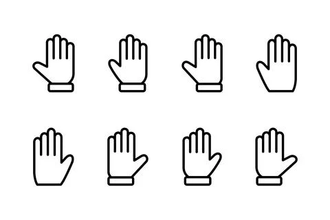 Hand icon vector illustration. hand sign and symbol. hand gesture Stock Illustration