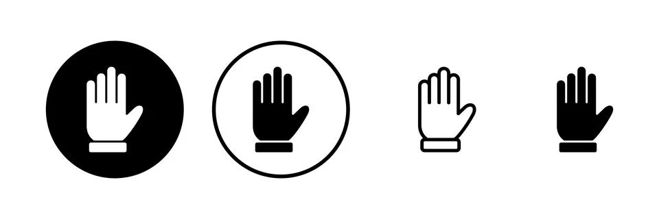 Hand icon vector illustration. hand sign and symbol. hand gesture Stock Illustration