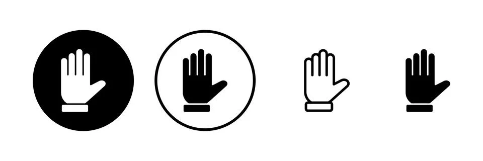 Hand icon vector illustration. hand sign and symbol. hand gesture Stock Illustration