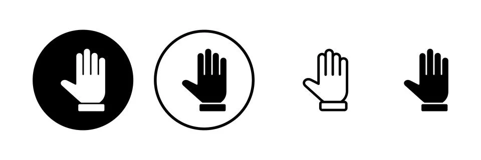 Hand icon vector illustration. hand sign and symbol. hand gesture Stock Illustration