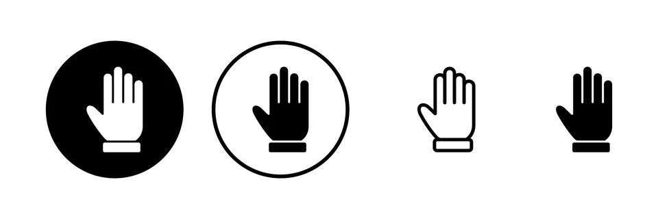 Hand icon vector illustration. hand sign and symbol. hand gesture Stock Illustration