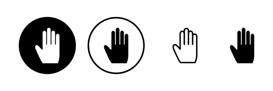 Hand icon vector illustration. hand sign and symbol. hand gesture Stock Illustration