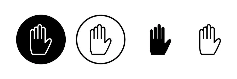 Hand icon vector illustration. hand sign and symbol. hand gesture Stock Illustration