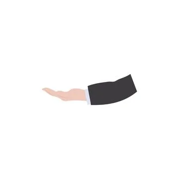 Hand icon. Vector illustration isolated on a white background. Stock Illustration