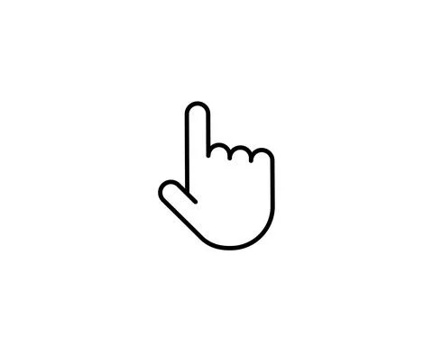 Hand icon vector, solid logo, pictogram isolated on white, pixel perfect symb イラスト素材