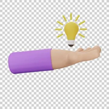Hand with idea concept Stock Illustration