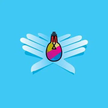 Hand idea Stock Illustration