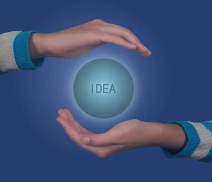 Hand idea Stock Photos